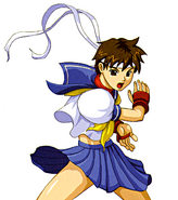 Sakura's special attack portrait from Namco × Capcom.