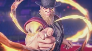 G's Victory Pose in Street Fighter V.