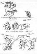 Street Fighter Alpha: Opening storyboard sketch.