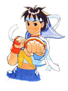 Sakura artwork from Street Fighter Alpha 2