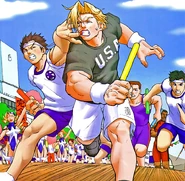 Batsu & Roy, racing each other.
