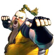 Rufus in Street Fighter IV.