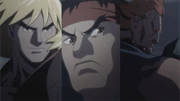 Ryu, Ken & Akuma in Street Fighter IV: Aftermath