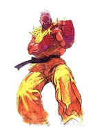 Street Fighter III: New Generation: Win screen art by Kinu Nishimura.