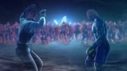 ...along with 99 Shin Akumas in response to Hwoarang's overconfidence.