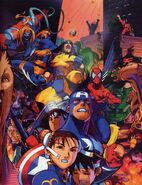 Marvel Super Heroes vs. Street Fighter: Promo art by Bengus.