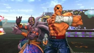 Dhalsim and Sagat's unique tag intro.
