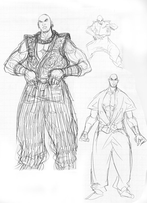 Street Fighter 4 alternative costume concept sketch #28