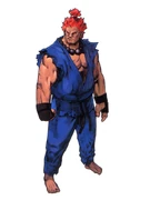 Akuma in Street Fighter Alpha 3.