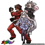 Rook, D.D. and Ingrid in the rhythm RPG Otoranger