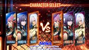 Character select screen Ver.1 (in game footage)