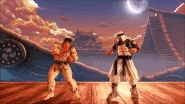 Ryu's Light, Medium, Heavy, and EX Tatsumaki Senpukyaku in Street Fighter V.