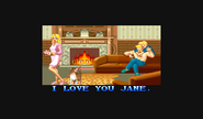 Secuencia final de Guile en Super Street Fighter II.