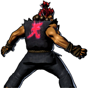 Akuma's victory portrait in UMvC3.