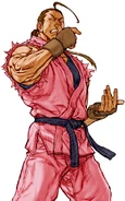 Dan Hibiki from Capcom vs. SNK 2 (C, A, or P groove)