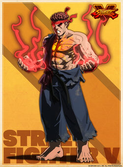 Evil Ryu Art - Street Fighter: Duel Art Gallery