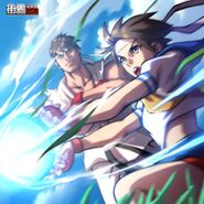 Sakura & Ryu in Street Fighter: Duel