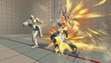 Seth's Hyakuretsukyaku in action.