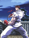 Ryu artwork from Universal Fighting System.