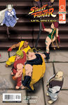 Retsu (bottom right) featured in a variant cover for issue #3 of Street Fighter Unlimited by UDON.