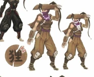 Unused variations of Ibuki's swap outfit.