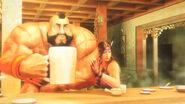 Zangief and Julia Chang in a SFxTK trailer.