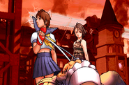 Rival Schools: Sakura's Bad Ending.