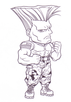 guile (street fighter) drawn by boyaking