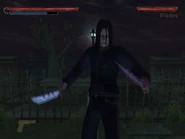 Blades in the cemetery