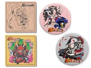 tin badges and original coasters