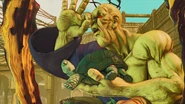 Oro's Victory Pose in Street Fighter V.