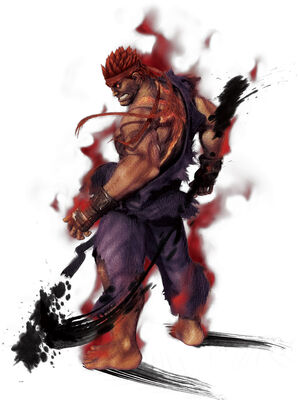 ryu and evil ryu (street fighter and 1 more) drawn by kazumichi
