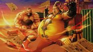 Zangief and Rufus as seen in their prologue