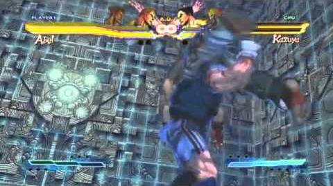Guile's Super Art and Cross Assault in Street Fighter X Tekken