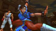 Chun-Li assisting Ryu