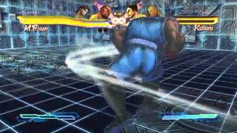 Balrog performing his Super Art and Cross Art in Street Fighter X Tekken