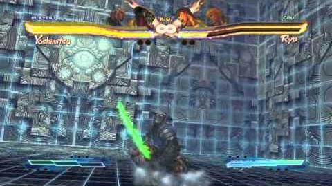 Yoshimitsu's Super Art and Cross Assault in Street Fighter X Tekken