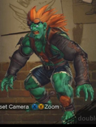 Blanka's swap costume, based on Hwoarang