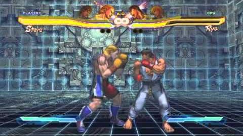 Steve's Super Art and Cross Assault in Street Fighter X Tekken