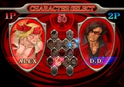 Game's select screen