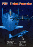 The F5U in the arcade attract demo of Strikers 1945 II