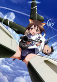 Yoshika and Mio combat flight