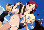 Minna, Erica & Mio swimsuit