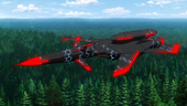 Neuroi Su-47 over the forest