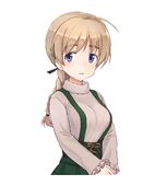 From Strike Witches x Alice Gear Aegis crossover event; Lynette's casual look.