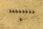 Crossbowmen in formation.