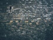Wall background arrowslit