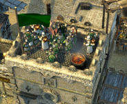 The Caliph atop his keep