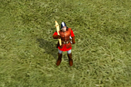 A crossbowman in the field.