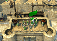 The Hermit atop his keep